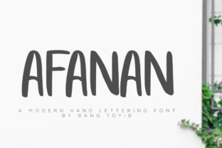 Afanan: The Handmade Brush Font for Playful Brand Identity