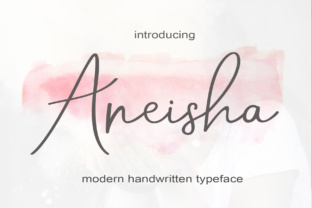 Aneisha Script Handwritten Font for Modern Editorial Design