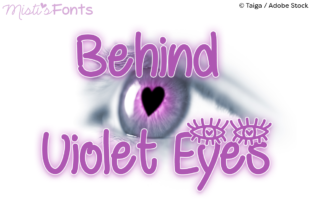 Behind Violet Eyes: A Script Handwritten Font for Creative Makers