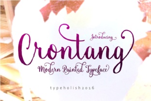 Crontang: The Handpainted Script for Delicate Web Design