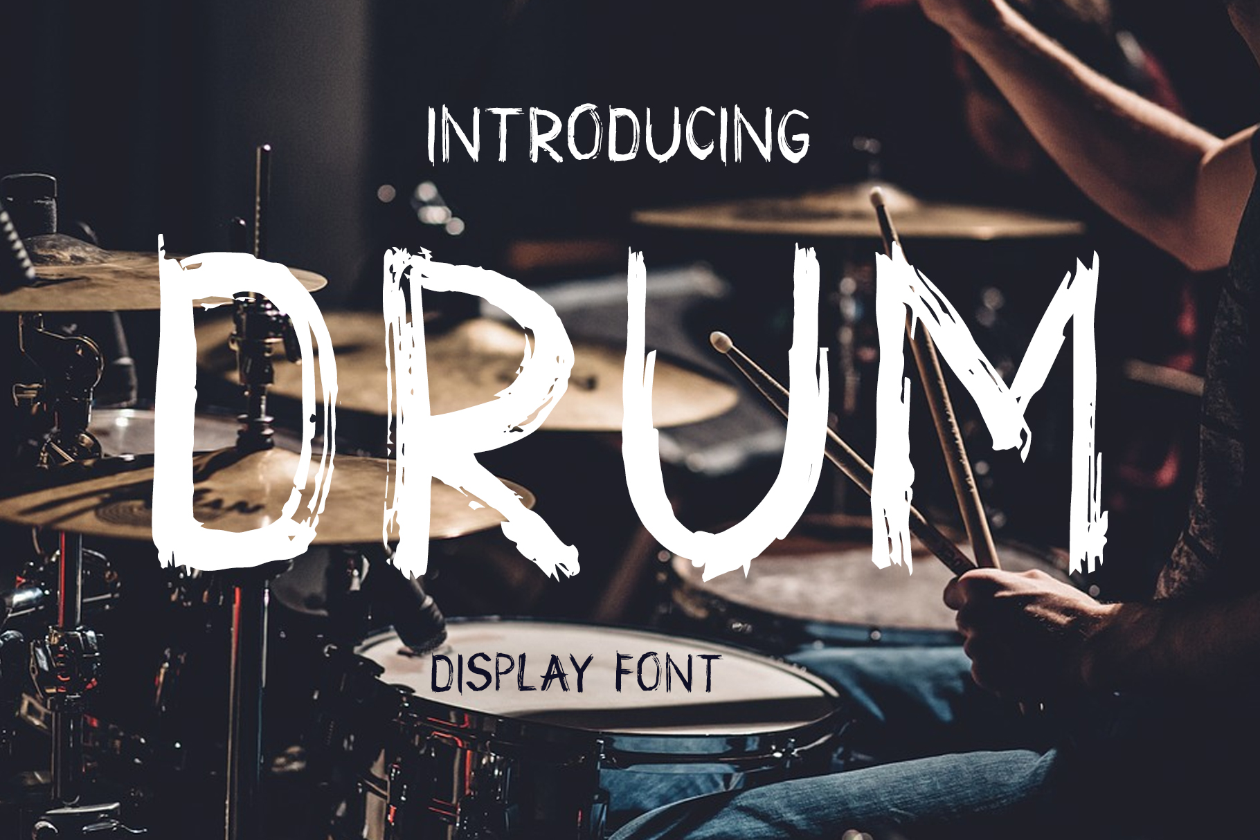 Drum: The Grunge Display Typeface for Bold Digital Branding
