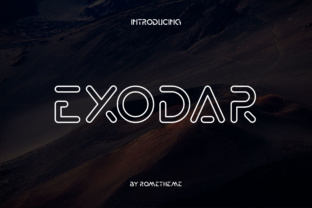 Exodar Font: A Modern Typeface for Professional Brand Identity