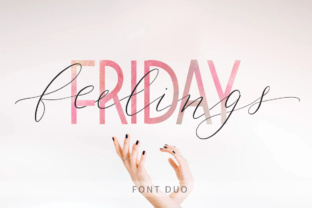 Friday Feelings Typeface: A Script Handwritten Duo for Editorial Design