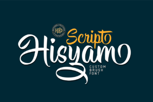 Hisyam Brushpen Calligraphy Font for Handmade Branding