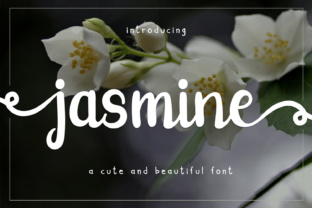 Jasmine: A Simple Script Handwritten Font for Cutesy Designs