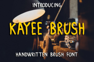 Kayee Brush: A Textured Handwritten Font for Authentic Branding