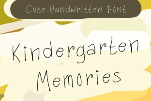 Kindergarten Memories Font Review: A Playful Handwritten Typeface for Crafters