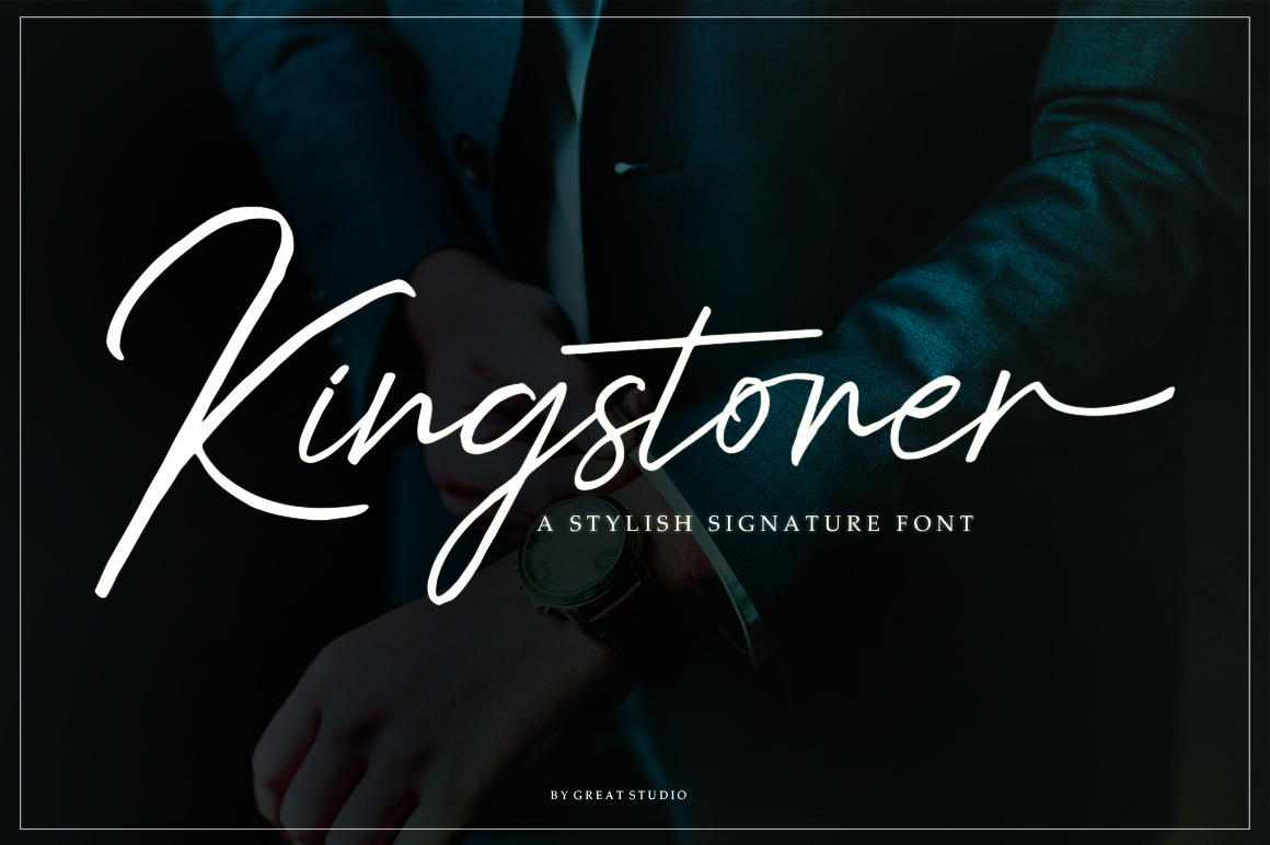 Kingstoner Signature: The Handwritten Font for Boutique Branding