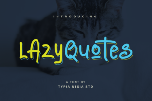 Lazy Quotes Handwritten Font for Editorial Branding
