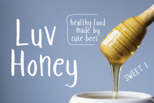 Luv Honey: A Handwritten Sans Serif Font for Digital Branding