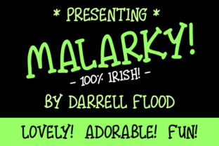 Malarky: A Playful Script Handwritten Typeface for Creative Makers