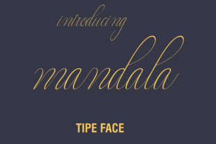Mandala: The Elegant Script Typeface for Editorial Design