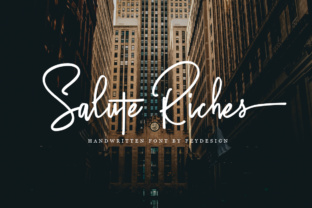 Salute Riches: The Elegant Script Handwritten Font for Boutique Branding