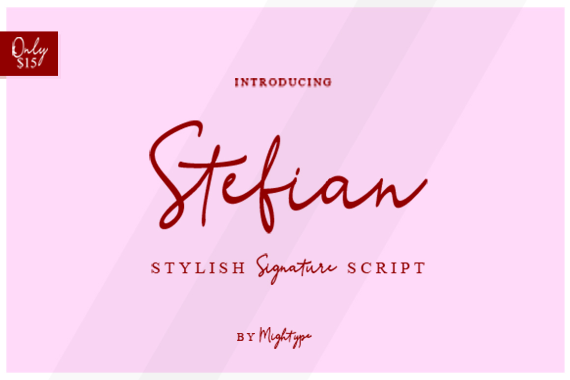 Stefian Script: Elevating Editorial Design with Handwritten Elegance