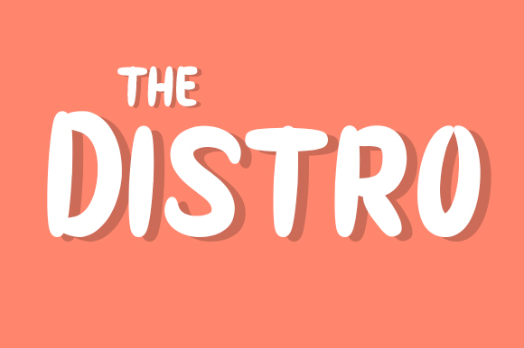 The Distro: Modern Script Handwritten Fonts for Bold Brand Identity