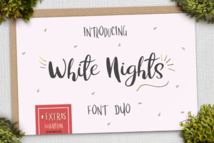 White Nights Typeface for Handmade Labels and Elegant Branding